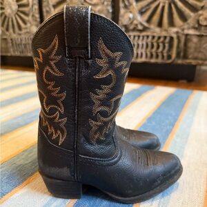 Ariat Kids Black Cowboy Boots 8